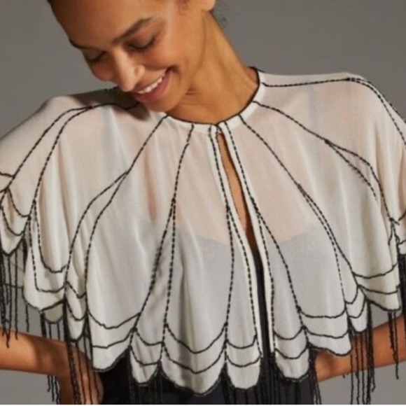 Maeve by Anthropologie beaded Capelet - Picture 3 of 5